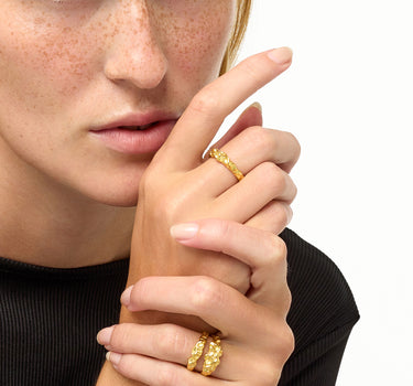Prsten Kaia Thin Textured